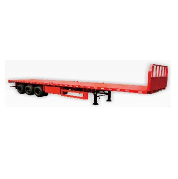 China Truck Trailer Made In China Flat Bed Trailer High Strength Telescopic Flatbed Semi Truck Trailer Low Bed Trailer for sale