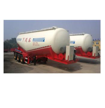 China Steel Dry Bulk Cement Powder Material Tanker Truck Trailer Three Axles Powder Tanker Truck Semi Trailer Dry Fly Ash Cement Bulk Tank for sale