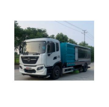 China Truck Trailer Floor Machine Street Sidewalk Road Sweeper Truck Hygiene Cleaning Truck For Road Sweeper for sale