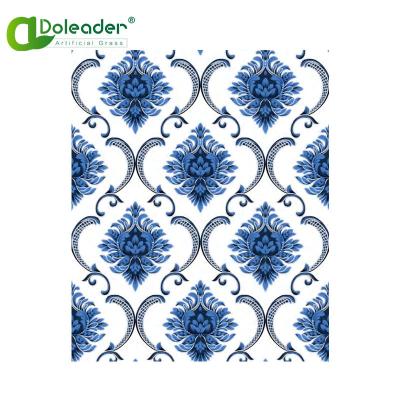 China Modern sell well bedroom living room decoration flower style non-woven PVC wallpaper stock lot for sale