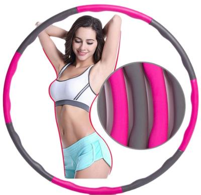 China HU-Hot Sale Wholesale Burning Adults Equipment Body Polynesian Dance Fitness Exercise Foam Gymnastic Ring Hoop for sale