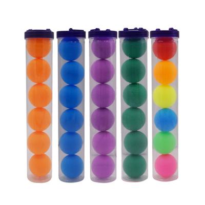 China PP Customized Seamless Micron Yellow Blue PP Diameter 40mm Ping Pong Ball Beer Table Tennis Ball for sale