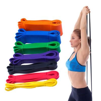 China Durable High Quality Gym Fitness Exercise Stretch Elastic Band Pull Up Resistance Bands Fitness Loop Resistance Bands for sale