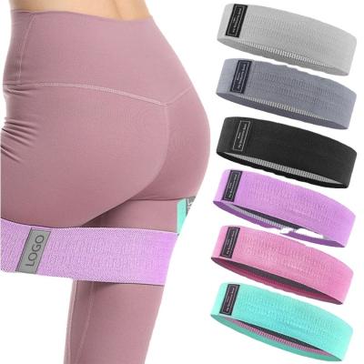 China Factory Direct Long Booty Loop Elastic Band Yoga Resistance Band Set Customized Elastic Band For Indoor Exercise for sale