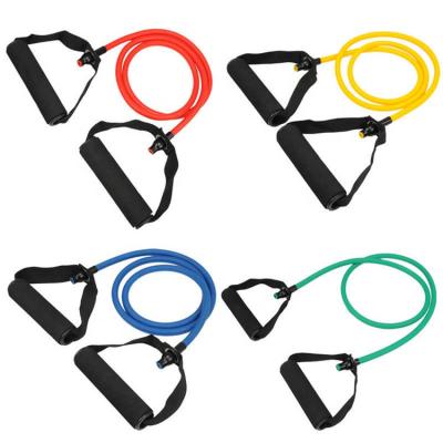 China Durable Customize Color Band Heavy Duty Ropes Yoga Pull Up Band Resistance Band Tube Set for sale