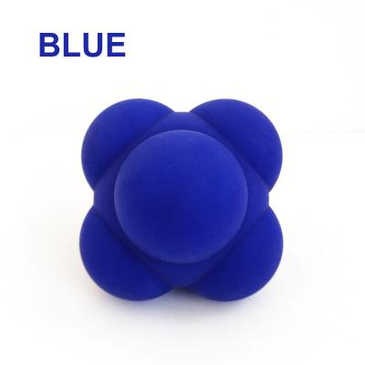 China Portable Ball Logo Agility Reflex Sports Fitness Custom Silicone Reaction Forming Hex Reaction Ball Agility Ball for sale