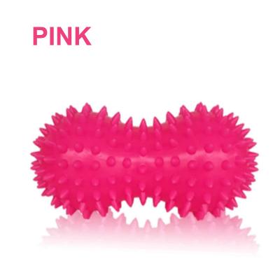 China Comfortable Wholesale Peanut Shape Spike Massage Ball PVC Relaxation Therapy Fitness Massage Spike Tension Relax Ball for sale