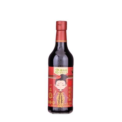 China wholesale 500ml authentic bulk premium light soy sauce light with factory price 500ml for sale