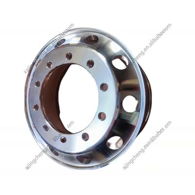 China 17.5*6.0 Bright Finishing Aluminium Alloy Wheel Rim for Customized Truck Wheels for sale