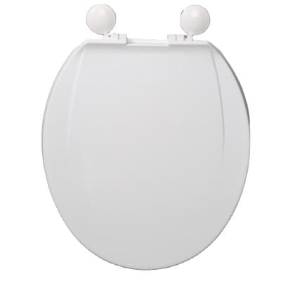 China LPA-01 South America Traditional Price Two Pcs PP Cheap Toilet Seat Round Normal Close Plastic Toilet Seat Cover for sale