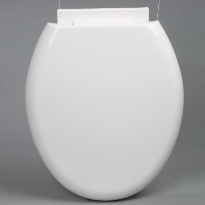 China Europe Low Price Soft Narrow Round Toilet Seat Lid Plastic Bathroom Products for sale