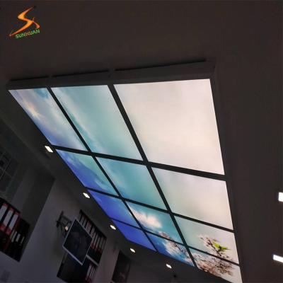 China Modern Outdoor Mounted Ceiling Light For School Office 36W Dimmable Led 600x600 Led Ceiling Panel Light for sale