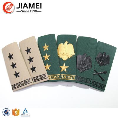 China Custom Wholesale Silicone Epaulet Military Protective Army Shoulder Board For Uniform for sale