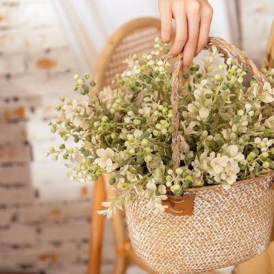 China Wholesale Cheap Wedding Flowers Artificial Flower Importer Luxury Decorative Flowers Bouquet MW71113 In Vase for sale