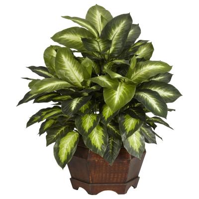 China Real Touch Factory Wholesale Customized Artificial Silk Potted Fake Plants Outdoor Home Decor Green for sale