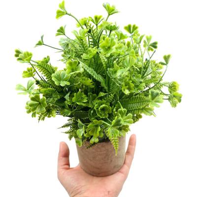 China Garden.Hotel.Home.Office Decor Fake Leaf Artificial Potted Plants Wholesale Faux Greenery Outdoor For Farmhouse Decorations for sale