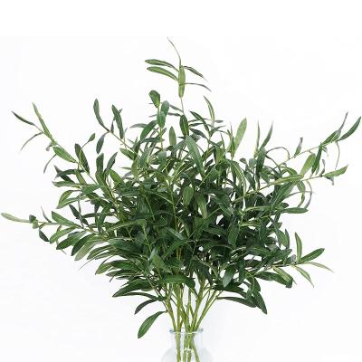 China Wholesale Home Decor Fake Olive Plants Branches Greenery Artificial Colorful Plant Leaves For Wedding Party for sale