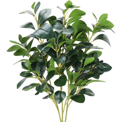 China Real Touch Plant Designs Faux Green Eucalyptus Plant Artificial Eucalyptus Leaves To Wedding Decor for sale