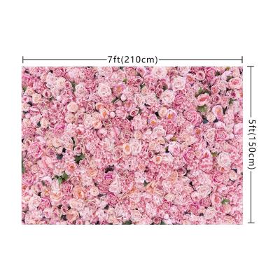 China Beautiful Colorful Custom Outdoor Wedding Backdrop Artificial Flower Backdrop Decor Real Touch Artificial Flower Silk Wall for sale