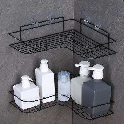 China Sanga Viable Steel Metal Toilet Rack Organizer Bathroom Organization Corner Storage Shelf Wall Mounted Accessories for sale