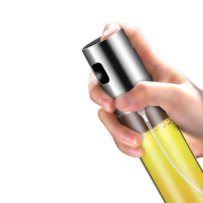 China 100ML Refitable Glass Kitchen Frying Oil Sprary Dispenser Viable Olive Oil Bottle Dispenser For Oil Sprayer Dispenser for sale