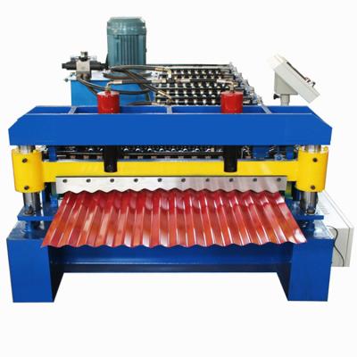 China Automatic Corrugated Profile Sheet Roof Tile Making Wave Roof Making Roof Panel Roll Forming Machine for sale