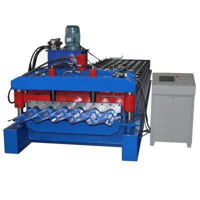 China Building Material Shops Glazed Tile Roll Forming Machine Metal Roofing Tiles Making Machine For Building Material Machinery for sale