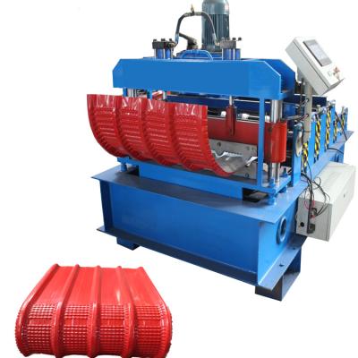 China Building Panel Crimping Curved Arch Roof Sheet Roll Forming Machine For Sale for sale