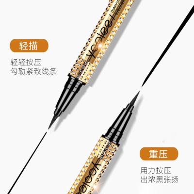 China Newest diamond eyeliner high quality maskara fiber liquid eyeliner fiber liquid eyeliner non stick non Y806 wholesale for sale