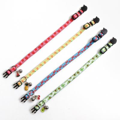 China Custom Wholesale Soft Edge Pet Cat Collar Nylon Colorful Ribbon Link Dog Neck Collar Wholesale for sale