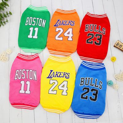 China Wholesale New Viable Dog Apparel Spring Summer Thin Mesh Sports Dog T-shirt Vest for sale