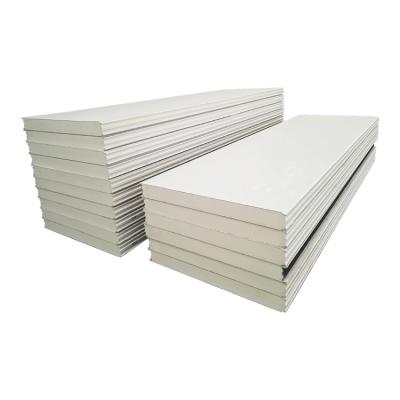 China Modern Fiberglass Insulation PU Polyurethane Foam Panel Color PU Roof Board Extruded Steel Sandwich Panel for sale