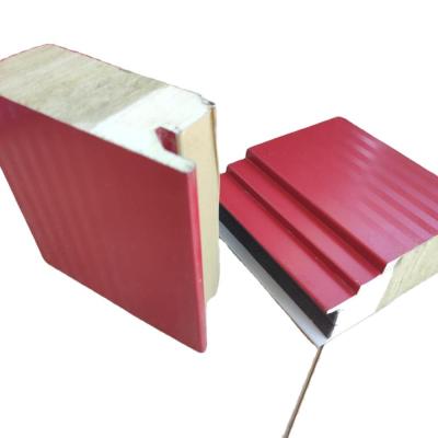 China Contemporary Rock Wool Sandwich Panels Board Sandwich Panel Price Asbestos Sandwich Panel For Prefab Homes And Cabins for sale