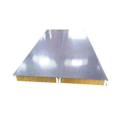 China Modern Prefab House Building Materials Modern Prefab House Building Materials New Flat Rock Wool Roofing Panel Sandwich Panel Composite Price for sale