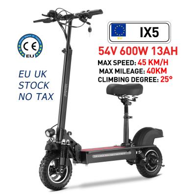 China Hot Warehouse DDP E5 IX5 Unisex Warehouse DDP E5 IX5 Electric Scooters 10 Inch 15ah Battery 600w Battery Electric Scooter for sale