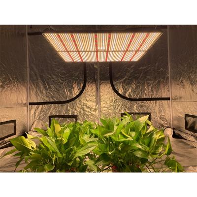 China panel 220 400W led square greenhouse planting lights light control panel dimmable adjustable light square greenhouse for sale