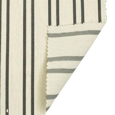 China Stretch Sunplustex canvas viscose/nylon yarn dyed high elastic bengaline stripe fabric for pant gaiters and dresses for sale