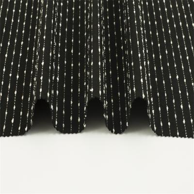 China Stretch Sunplustex yarn dyed jacquard fabric viscose spandex nylon bengaline for pant gaiters and dresses for sale