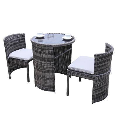 China Eco - Friendly Outdoor Rattan Chairs And Wicker Coffee Table Set Leisure Patio Table And Chairs for sale