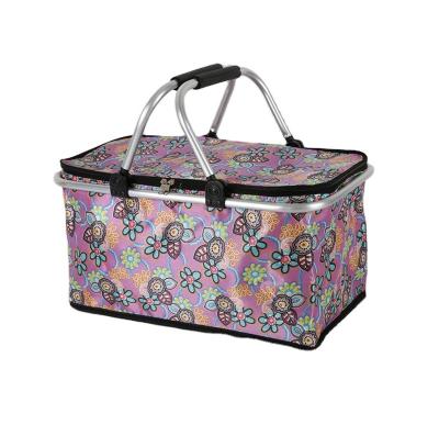 China Hot Sales Wholesale Retail Shopping Basket Easy-carry Foldable Shopping Basket Customized for sale