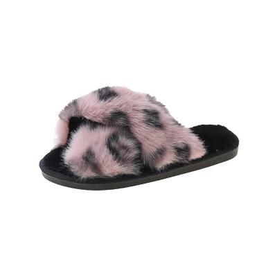 China Fashion Fur Slippers 2023 Designer Faux Fur Slippers Real Large Super Fluffy Waterproof Mink Women High Heels Fashion Fur Slippers for sale