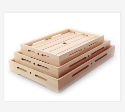 China Japanese Bamboo Wooden Sushi Tray Plate Wooden Sushi Tray Plate for sale