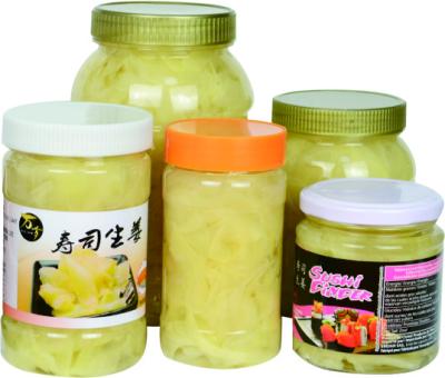 China wholesale Japanese Pickled white bottle gari shoga sushi ginger for sale