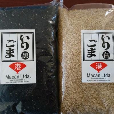 China bag packing black or white roasted sesame seeds for sale