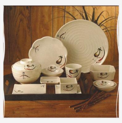 China Shatterproof Melamine Wares Sushi Plates Dinner Set Melamine Dinner Set for sale