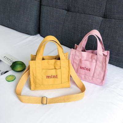 China High Quality Mini Tote Bag Woman Canvas Material Single Shoulder Cross - Body Bags for sale