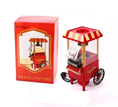 China Hot Sale Retro Mini Carriage Shape Popcorn Maker Popcorn Machine for sale