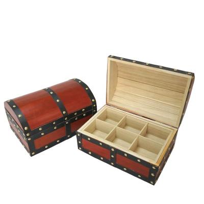 China Europe Box Wholesale Antique Wooden Storage Box Decorative Treasure Chest for sale