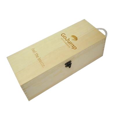 China Handmade Hot Sale Customized Wine Box Packaging Wooden Wine Gift Box Packaging for sale