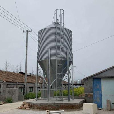 China Best Selling Chicken Products Low Cost Feeds Silo Fiberglass Silo Feed Silo For Sale for sale